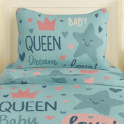 Kit Colcha Infantil Cama Solteiro 2 Peças Cobre-Leito e Porta-Travesseiro Microfibra Estampada Menino e Menina 1,60 x 2,20 m