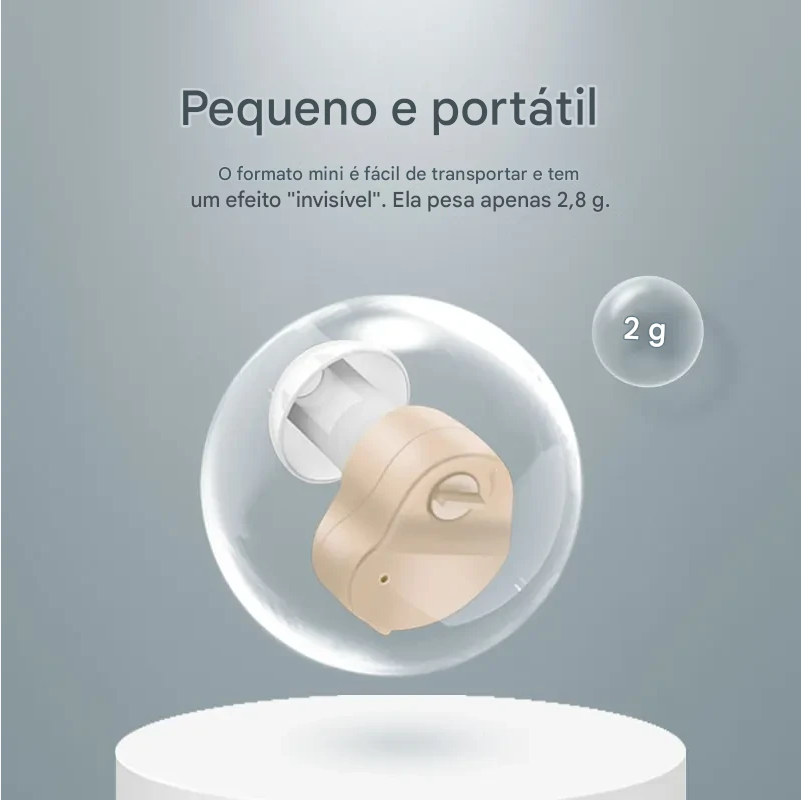 Aparelho Auditivo Invisivel Intra auricular ITE