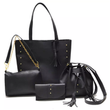 Kit Bolsa Feminina de Couro Rafaella