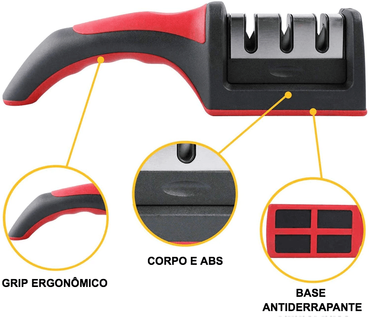 Amolador Manual Facas Afiador