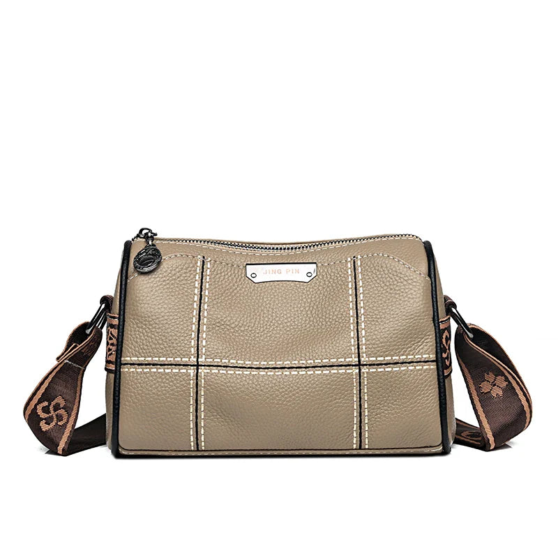 Bolsa Transversal Feminina de Couro