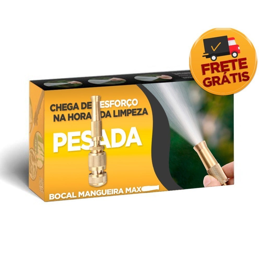 Bocal de Mangueira Alta pressão Ajustável Limpeza e Jardinagem