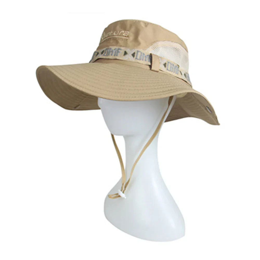 Chapéu Masculino Aba Larga Proteção Solar UV