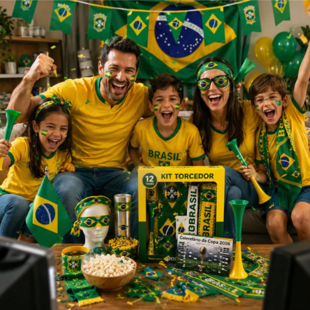 Kit torcedor Copa do Mundo 2026 Brasil