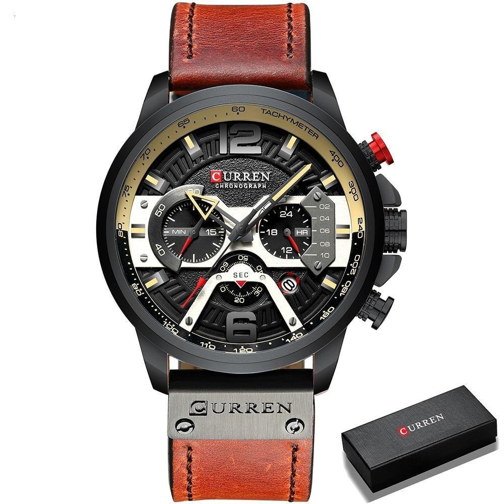 Relógio Casual Curren Original Luxury Masculino - Universo Livre - lojauniversolivre.com