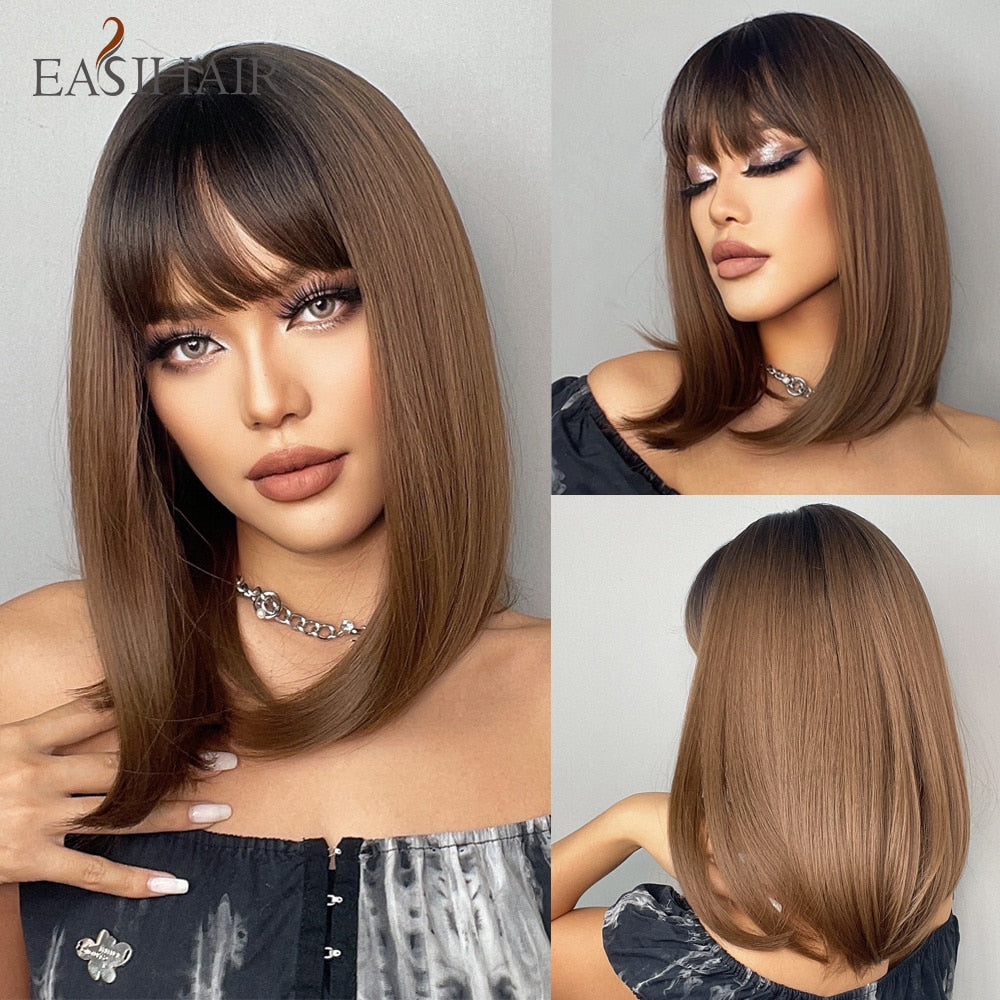 Peruca Human Média Chanel Lace Wigs