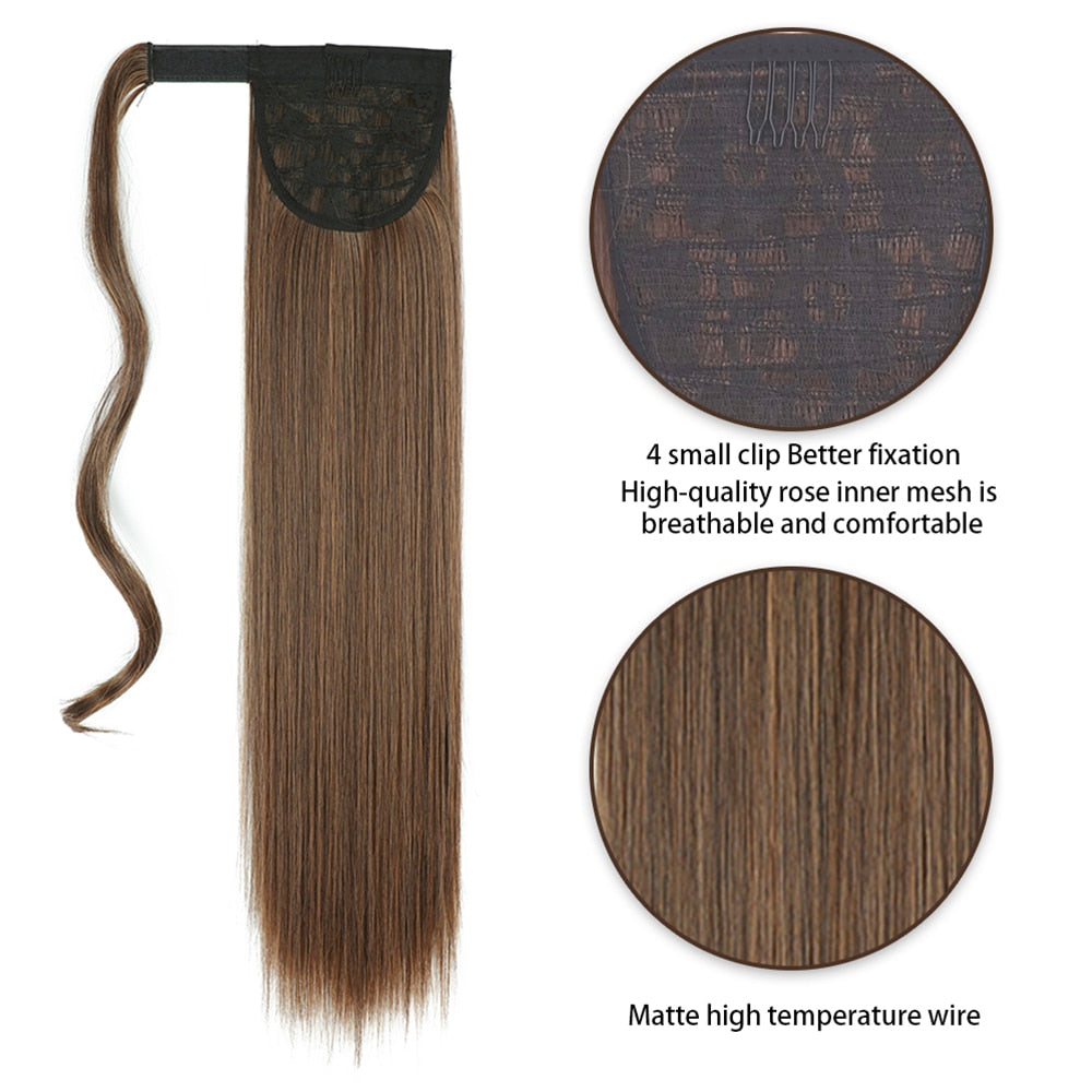 Aplique Rabo de Cavalo Mega Hair Liso Premium Peruca