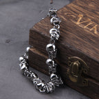 Pulseira Masculina Cranios Skull com Caixa Vikings