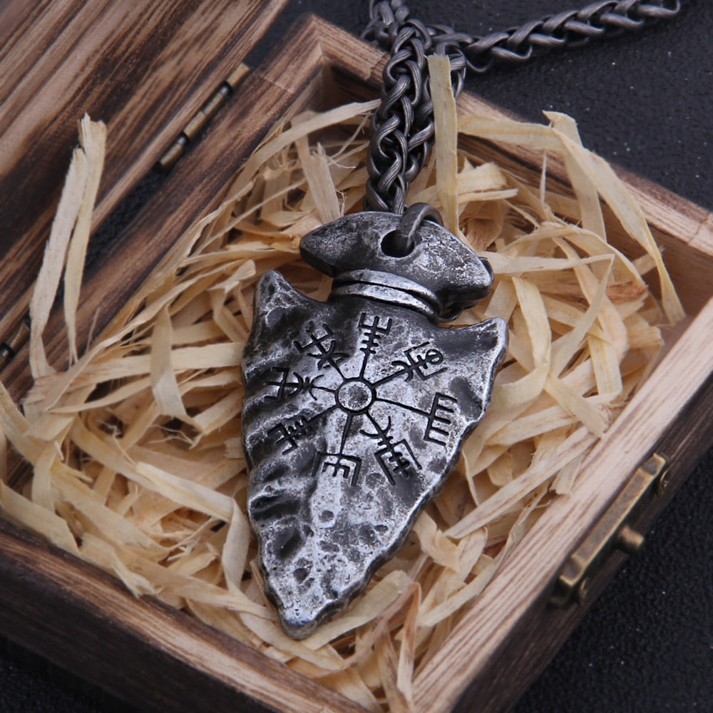 Colar Masculino Lança Vikings Inoxidavel Nordico