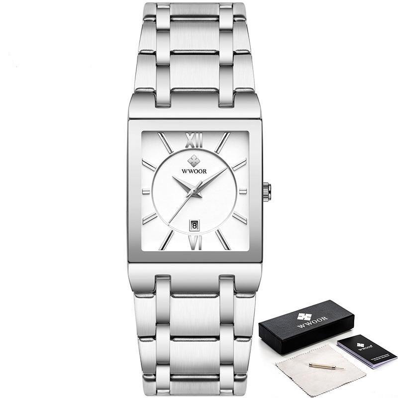 Relogio Masculino Square Luxury Quadrado Original - Universo Livre - lojauniversolivre.com