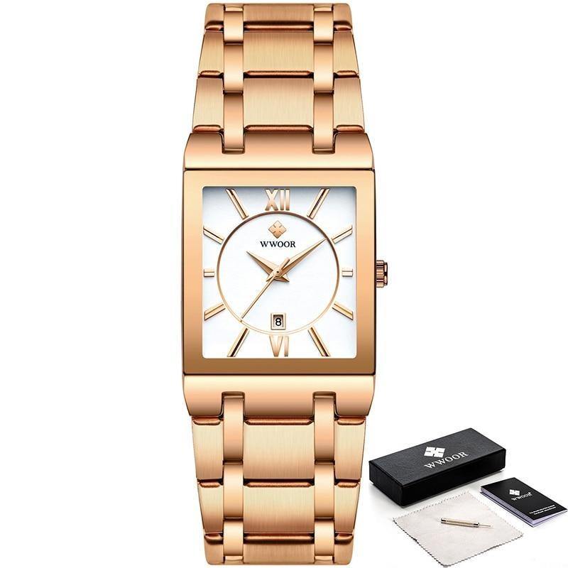 Relogio Masculino Square Luxury Quadrado Original - Universo Livre - lojauniversolivre.com