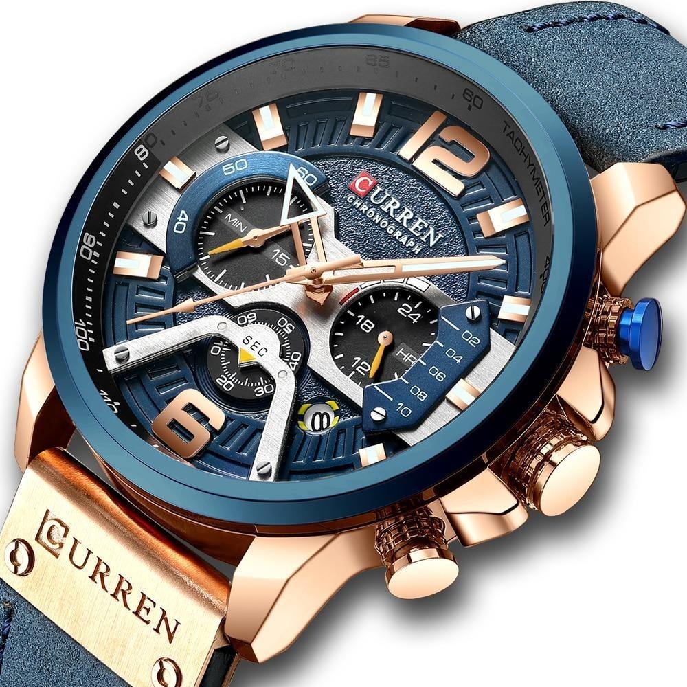Relógio Casual Curren Original Luxury Masculino