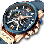 Relógio Casual Curren Original Luxury Masculino