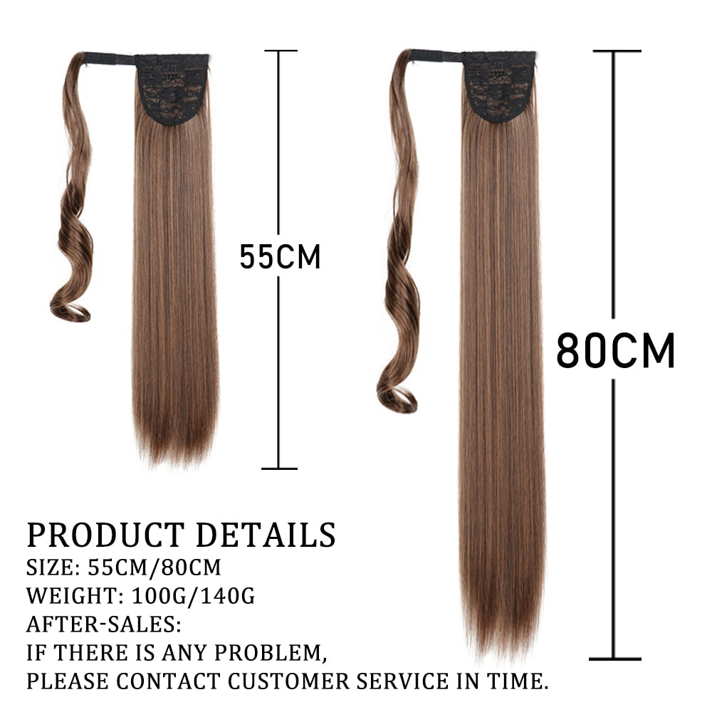 Aplique Rabo de Cavalo Mega Hair Liso Premium Peruca