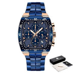 Relógio Masculino Super Luxo Gold Square - Universo Livre - lojauniversolivre.com