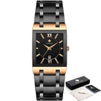 Relogio Masculino Square Luxury Quadrado Original - Universo Livre - lojauniversolivre.com