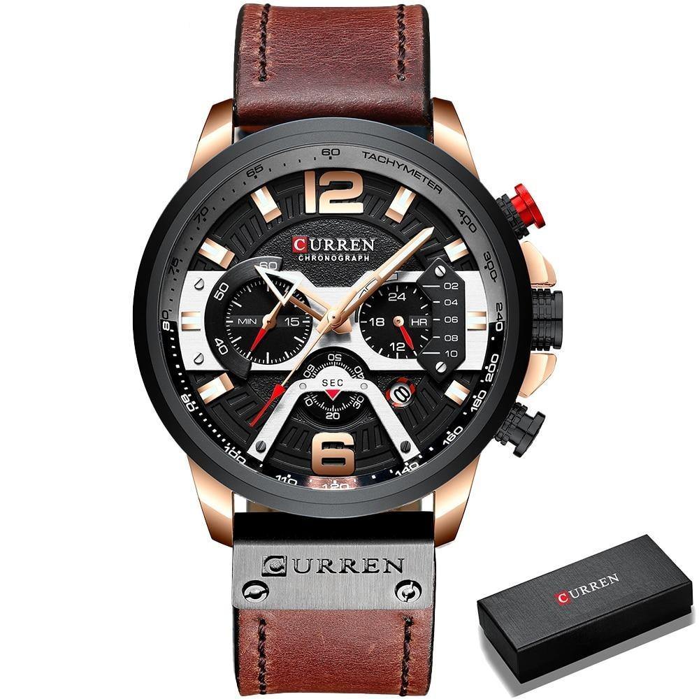 Relógio Casual Curren Original Luxury Masculino - Universo Livre - lojauniversolivre.com