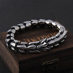 Pulseira Masculina Head Dragon com Caixa Vikings