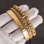 Pulseira Masculina Luxo Royal 3 em 1