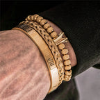 Pulseira Masculina Luxo Royal 3 em 1