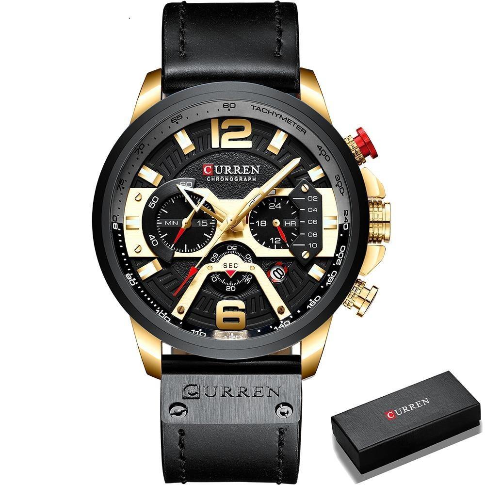 Relógio Casual Curren Original Luxury Masculino - Universo Livre - lojauniversolivre.com