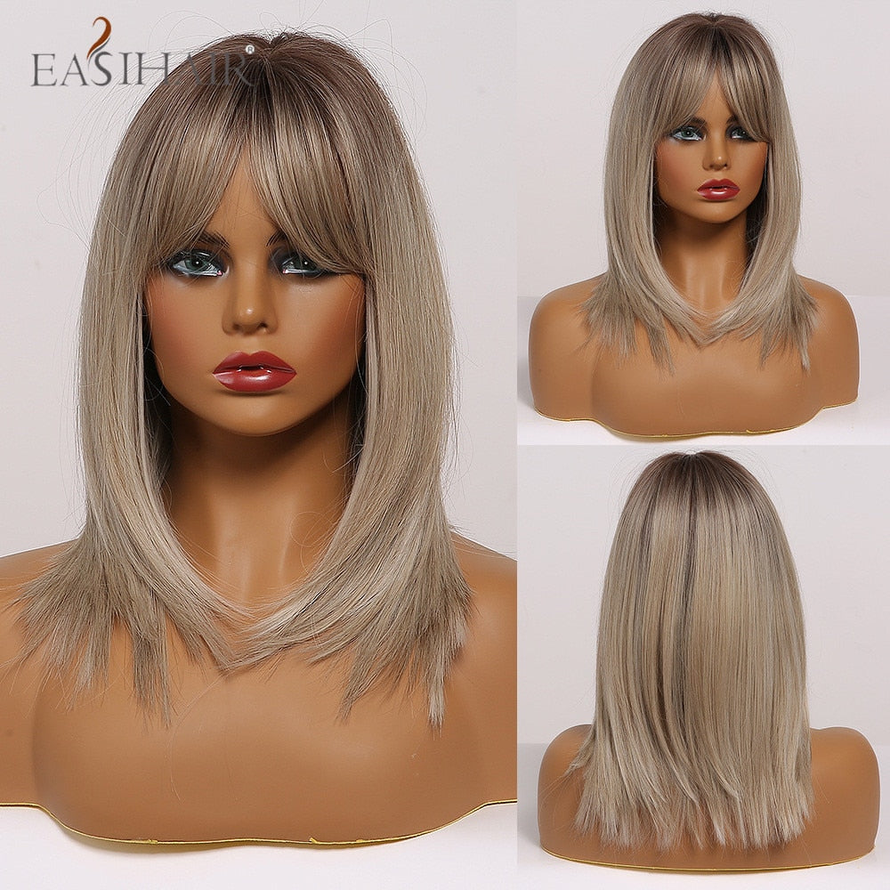 Peruca Human Média Chanel Lace Wigs