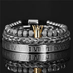 Pulseira Masculina Luxo Royal 3 em 1