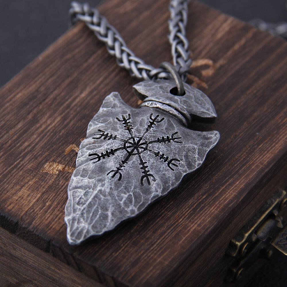 Colar Masculino Lança Vikings Inoxidavel Nordico