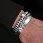 Pulseira Masculina Luxo Royal 3 em 1
