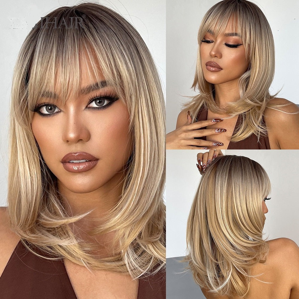 Peruca Human Média Chanel Lace Wigs