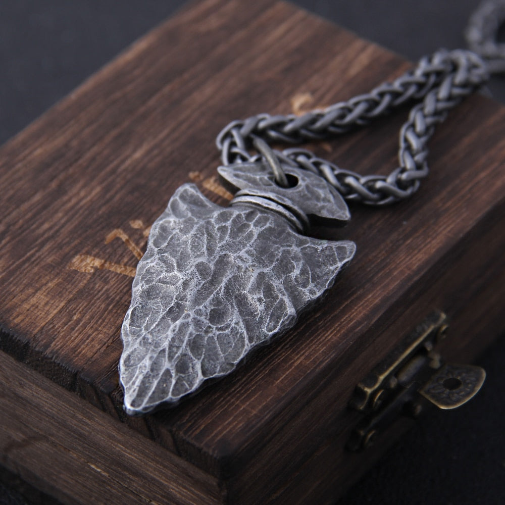 Colar Masculino Lança Vikings Inoxidavel Nordico
