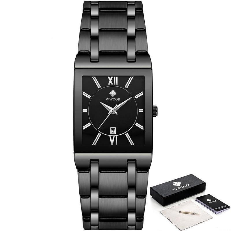 Relogio Masculino Square Luxury Quadrado Original - Universo Livre - lojauniversolivre.com