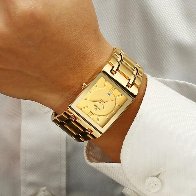 Relogio Masculino Square Luxury Quadrado Original