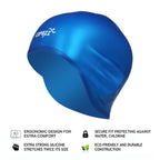 Touca de Natação Silicone 3D Elástico Impermeável Proteção Auditiva