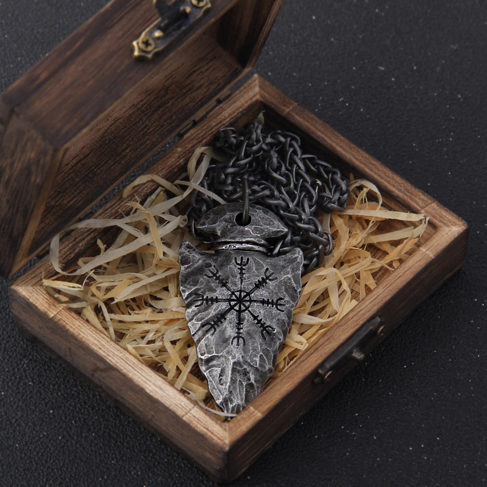 Colar Masculino Lança Vikings Inoxidavel Nordico