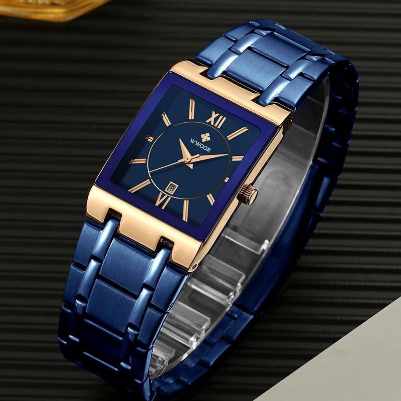 Relogio Masculino Square Luxury Quadrado Original