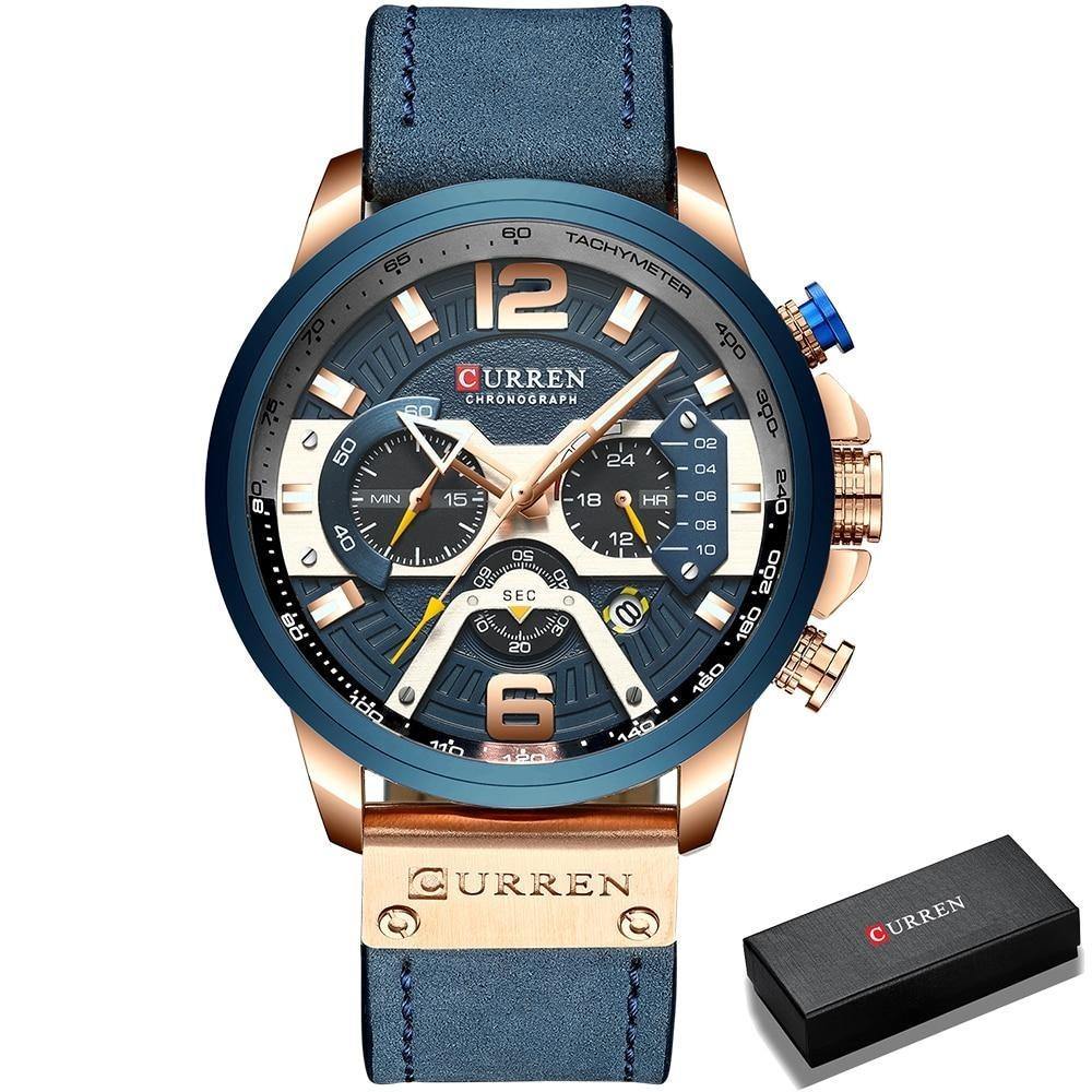 Relógio Casual Curren Original Luxury Masculino - Universo Livre - lojauniversolivre.com