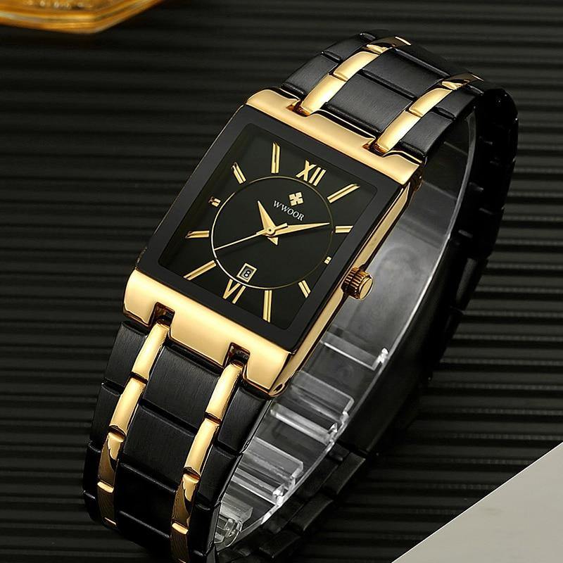 Relogio Masculino Square Luxury Quadrado Original