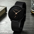 Relógio Masculino Minimalista Slim Casual Lux