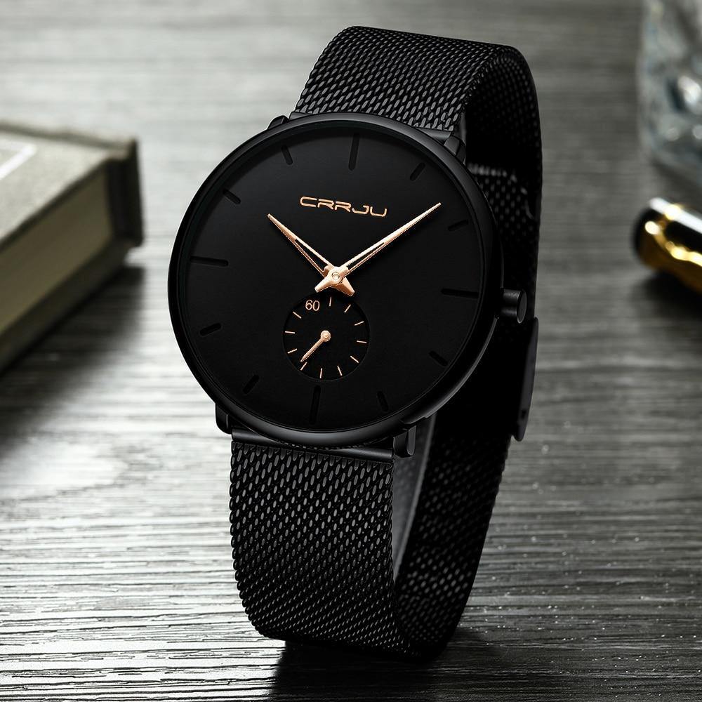 Relógio Masculino Minimalista Slim Casual Lux