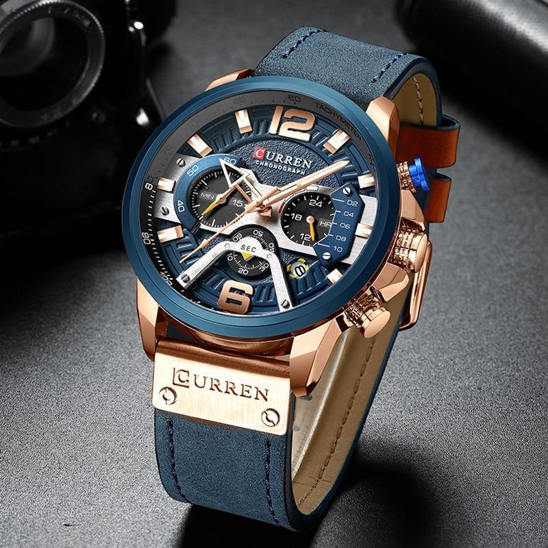 Relógio Casual Curren Original Luxury Masculino