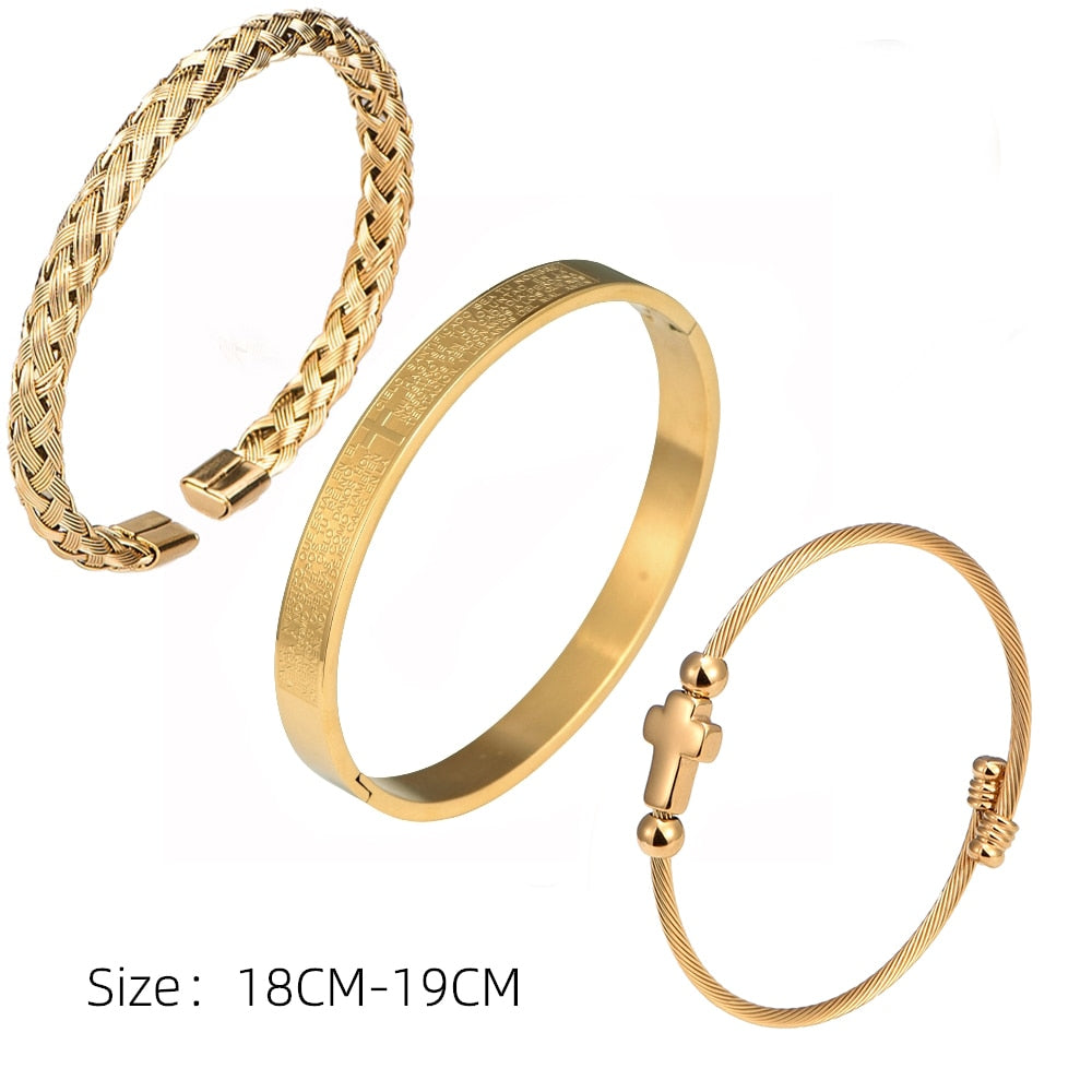 Pulseira Masculino Bracelete Pai Nosso
