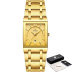 Relogio Masculino Square Luxury Quadrado Original - Universo Livre - lojauniversolivre.com
