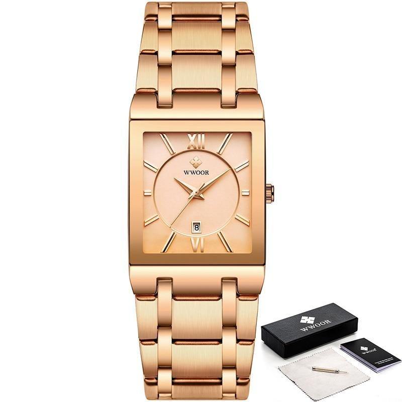 Relogio Masculino Square Luxury Quadrado Original - Universo Livre - lojauniversolivre.com