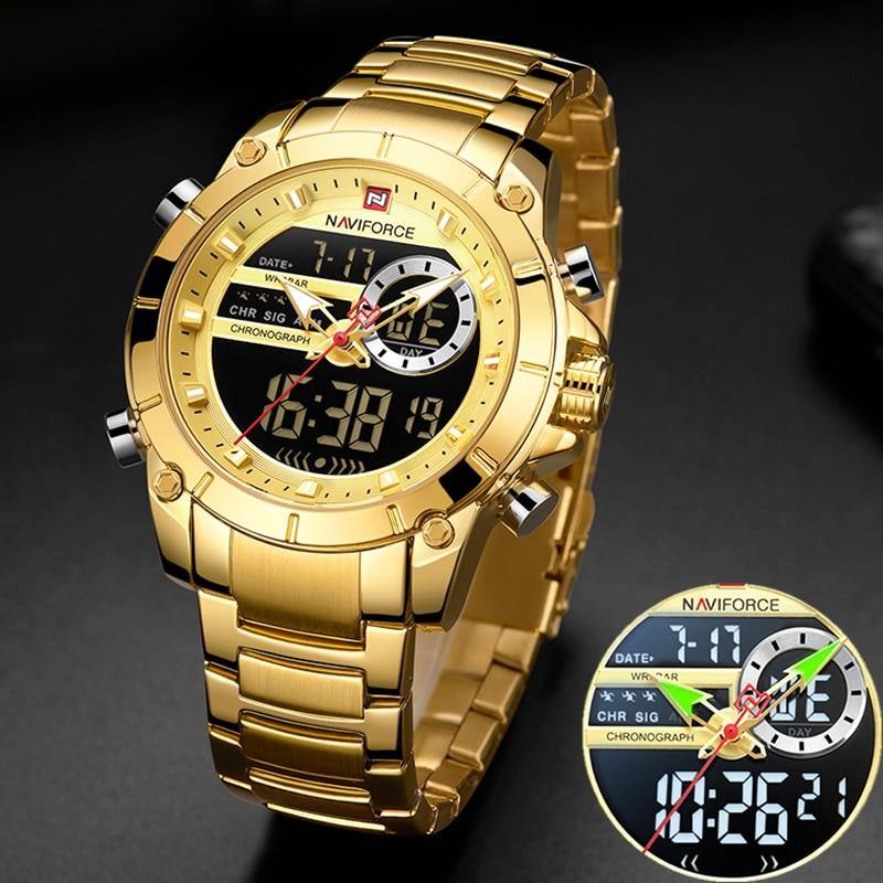 Relógio NAVI Men Masculino Dual Screen
