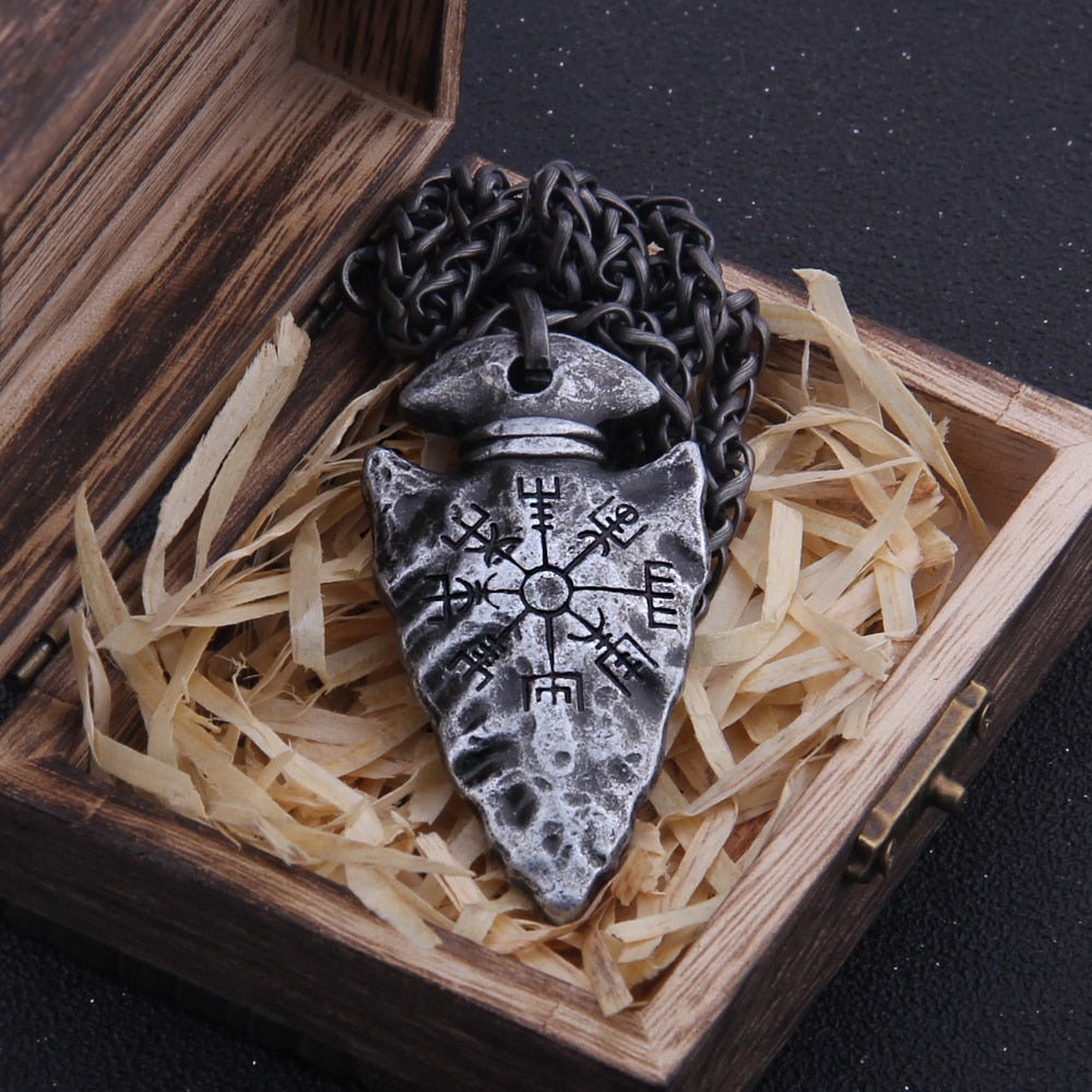 Colar Masculino Lança Vikings Inoxidavel Nordico