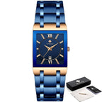 Relogio Masculino Square Luxury Quadrado Original - Universo Livre - lojauniversolivre.com