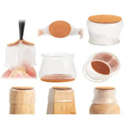 Protetores de Silicone para Pés de Cadeira com Feltro