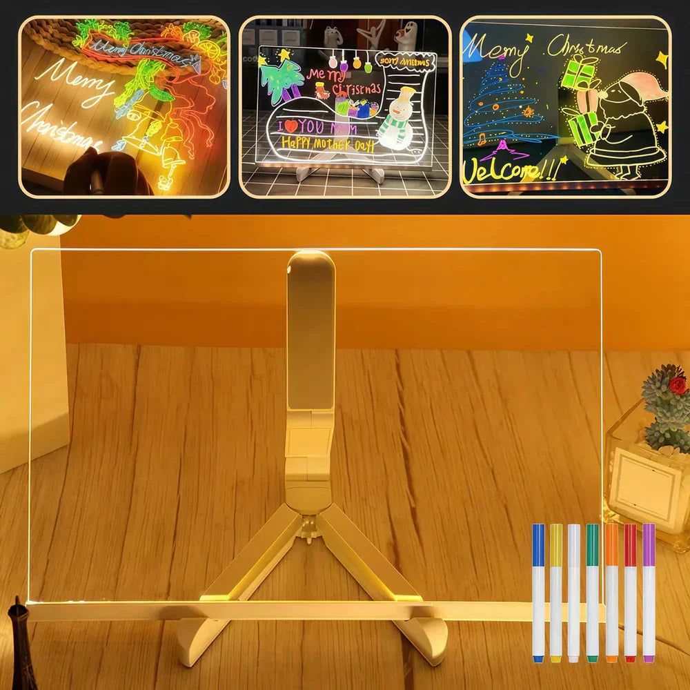 Quadro Mágico para Desenhar com Luz LED Infantil LuzPad