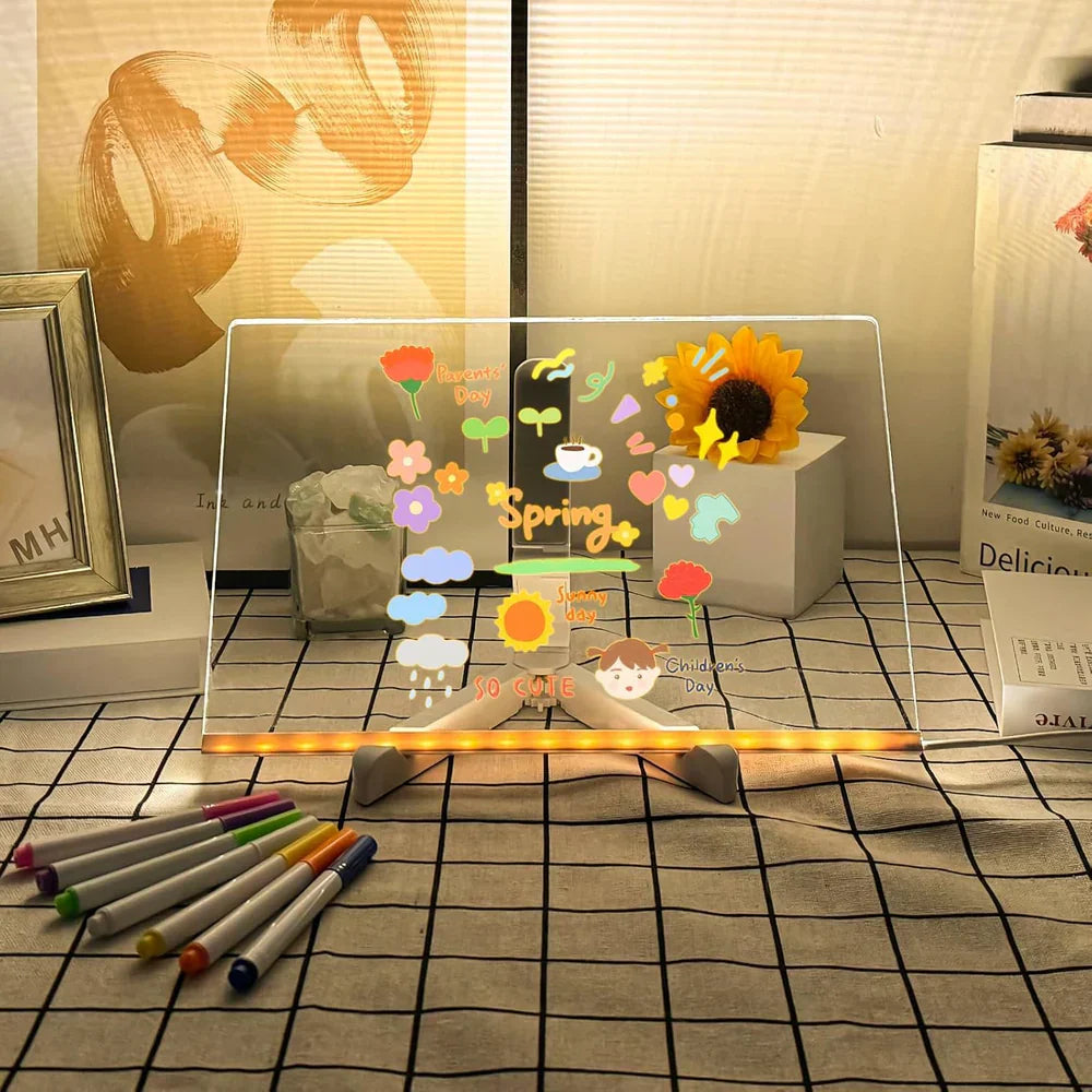 Quadro Mágico para Desenhar com Luz LED Infantil LuzPad